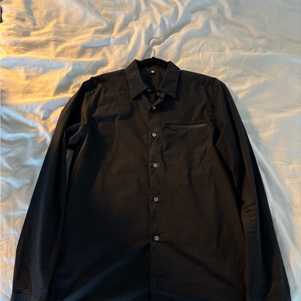 Opening Ceremony Black Button-Up Shirt